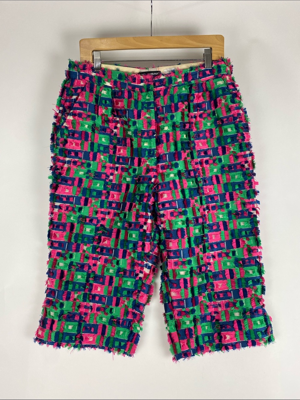 Dolce Gabbana Jacquard Multicolor Shorts Women’s Size EU 48
